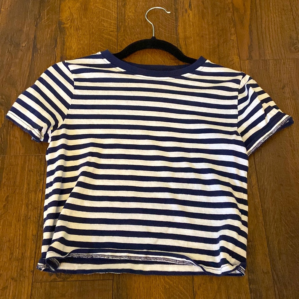 Blue and White stripe t-shirt